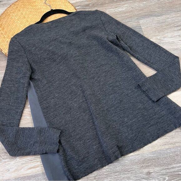 COS gray mixed media blouse wool - Picture 3 of 8